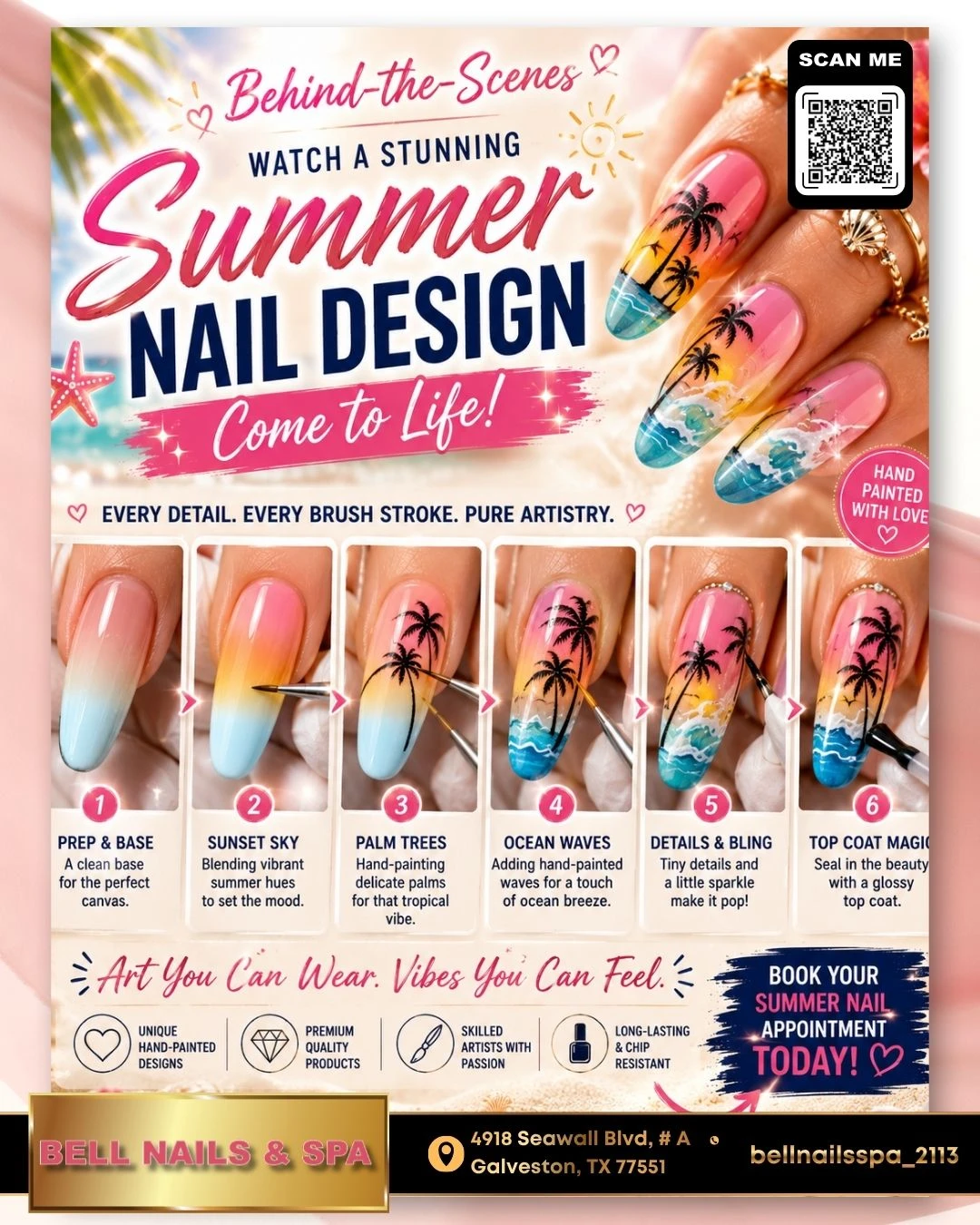 Bell Nails & Spa Galveston, TX 77551